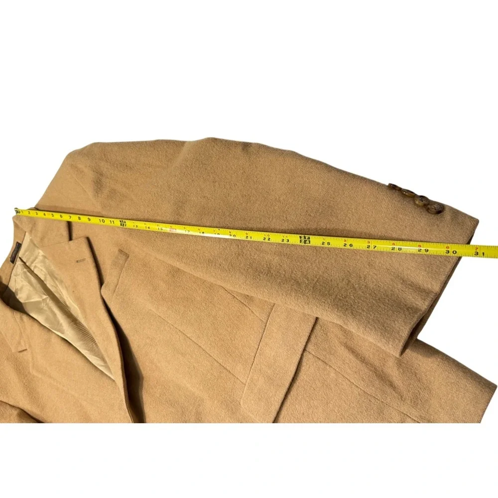 Norm Thompson‎ Mens Camel Wool Blend Blazer Sport Coat Jacket Made in USA - 42R